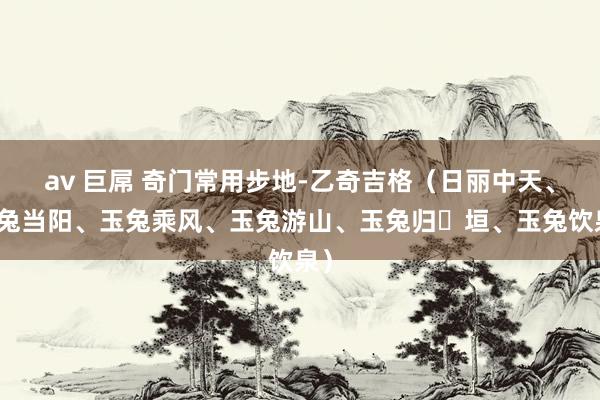 av 巨屌 奇门常用步地-乙奇吉格（日丽中天、玉兔当阳、玉兔